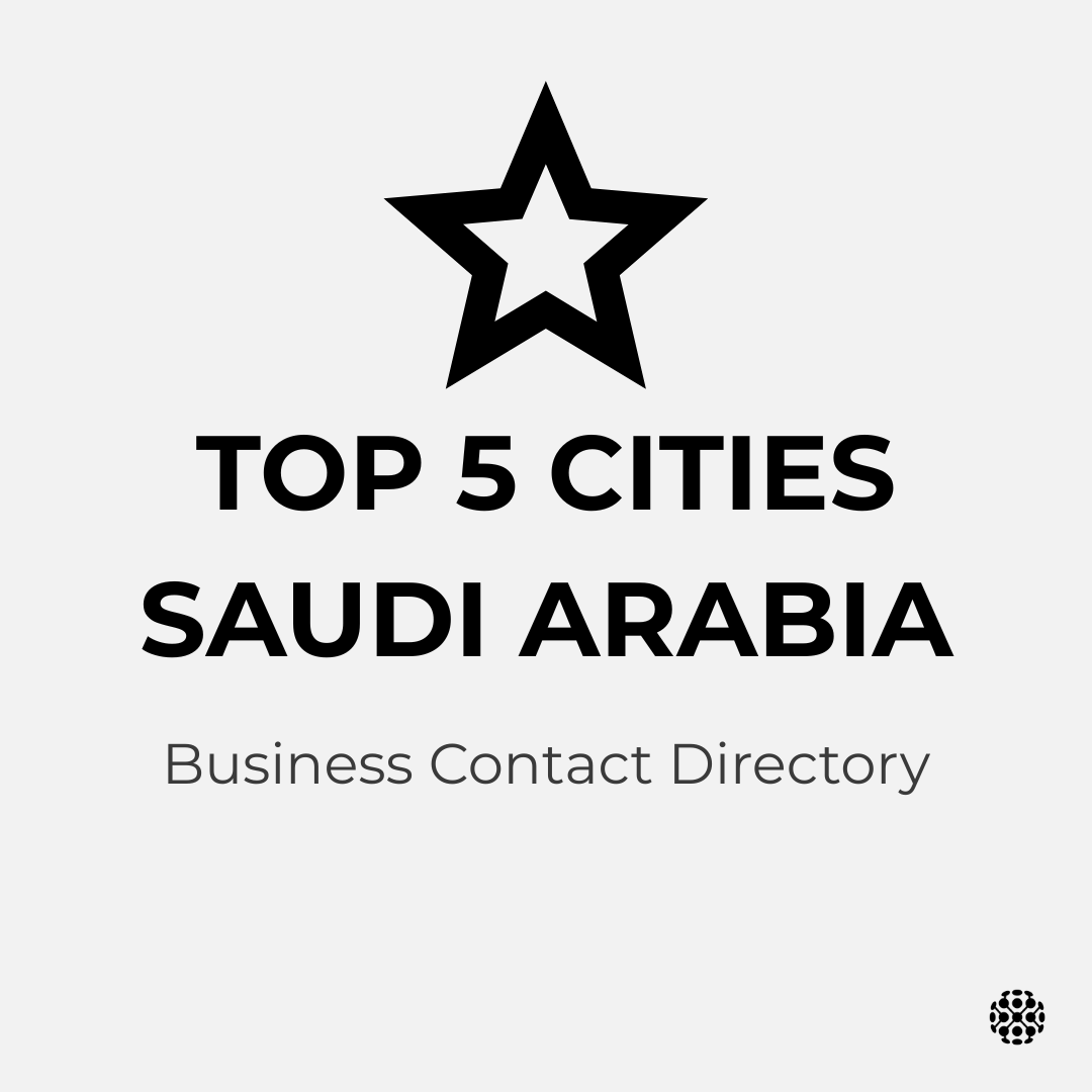Saudi Arabia Top 5 Cities – Business Directory Pack (Bundle)