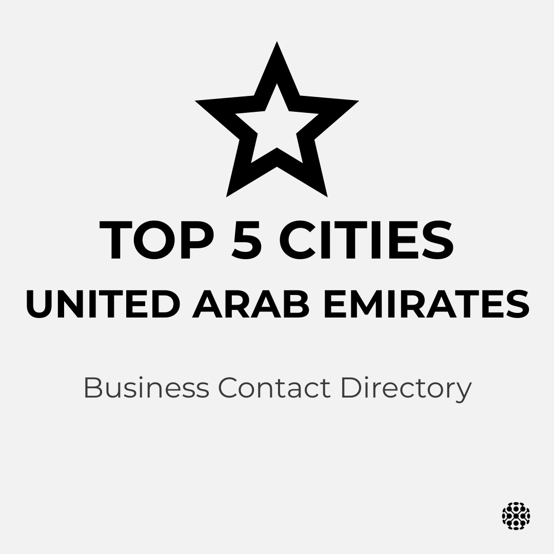 UAE Top 5 Cities – Business Directory Pack (Bundle)